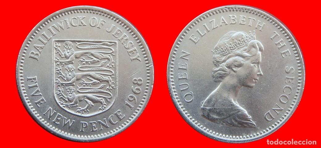 Monedas antiguas de Europa: 5 PENIQUES PENCE 1968 JERSEY-154968