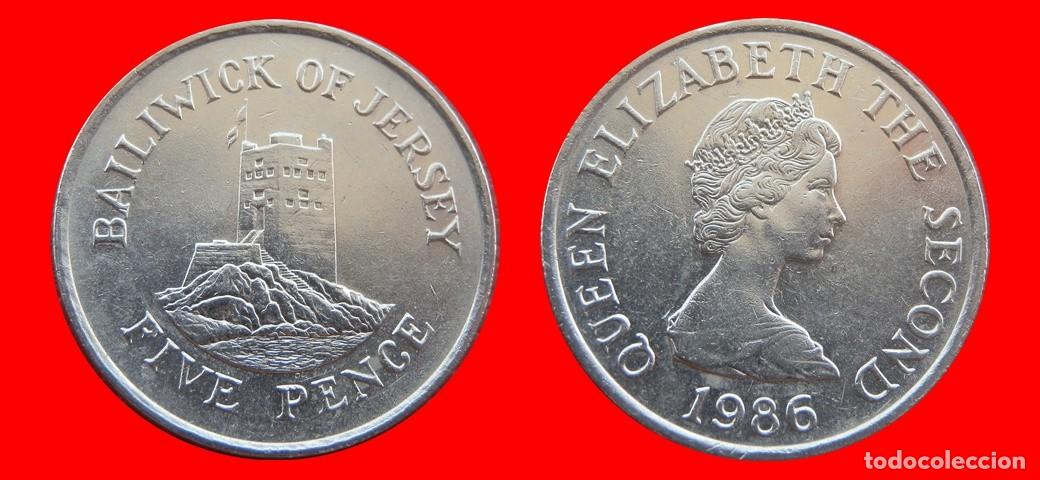 Monedas antiguas de Europa: 5 PENIQUES PENCE 1986 JERSEY-154970