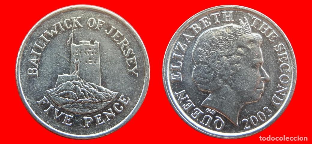 Monedas antiguas de Europa: 5 PENIQUES PENCE 2003 JERSEY-154972