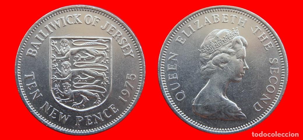 Monedas antiguas de Europa: 10 PENIQUES PENCE 1975 JERSEY-154974