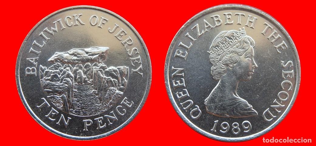 Monedas antiguas de Europa: 10 PENIQUES PENCE 1989 JERSEY-154975