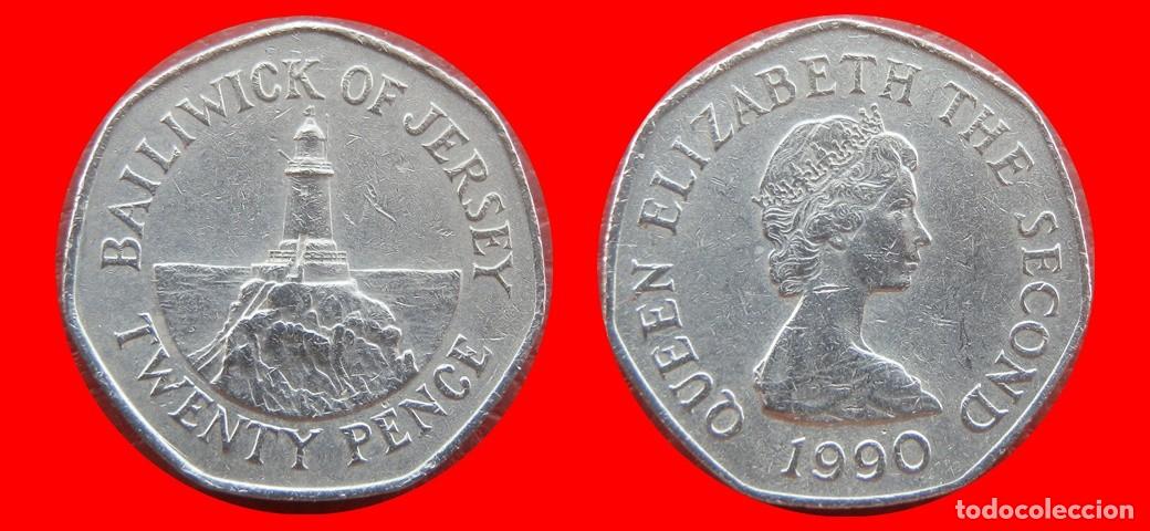 Monedas antiguas de Europa: 20 PENIQUES PENCE 1990 JERSEY-154979