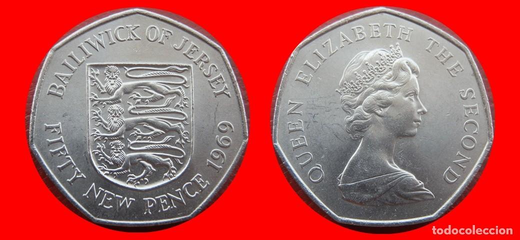 Monedas antiguas de Europa: 50 PENIQUES PENCE 1969 JERSEY-154986