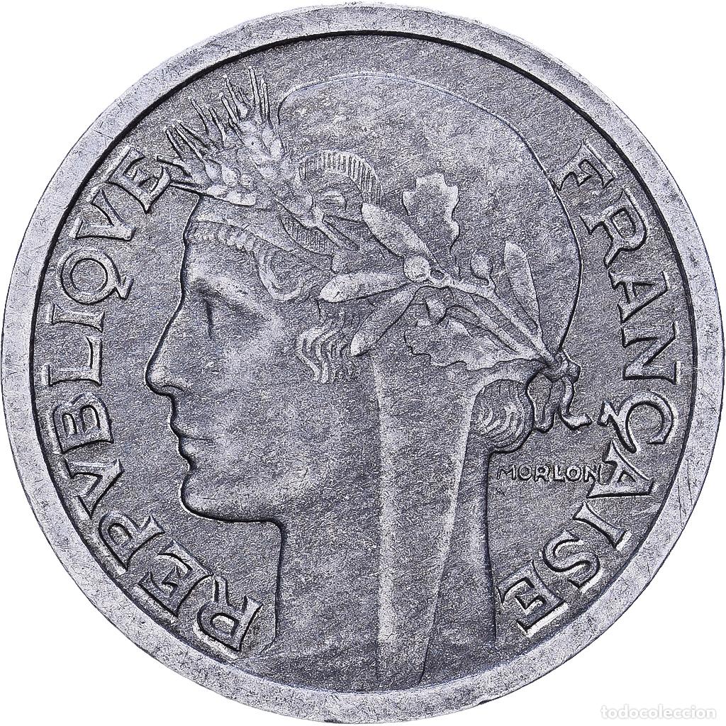 Monedas antiguas de Europa: [#228646] Francia, Franc, Morlon, 1946, Aluminio, BC+, KM:885a.1