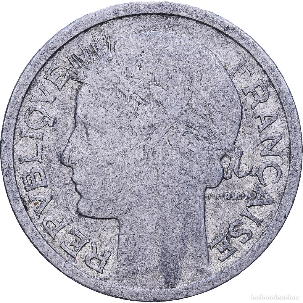 Monedas antiguas de Europa: [#228652] Francia, Franc, Morlon, 1945, Beaumont - Le Roger, Aluminio, BC+, KM:885a.2