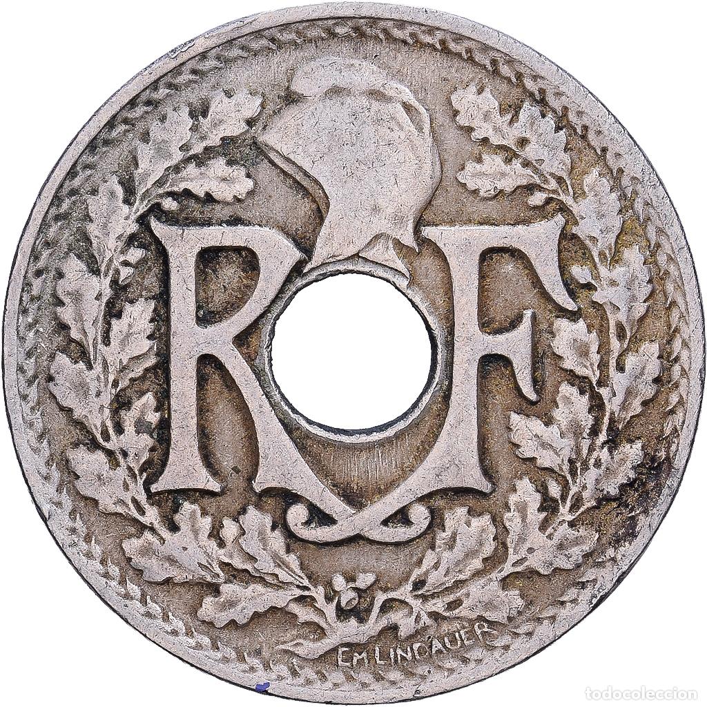Monedas antiguas de Europa: [#228664] Francia, 25 Centimes, Lindauer, 1917, Cobre - n&iacute;quel, BC+, KM:867a