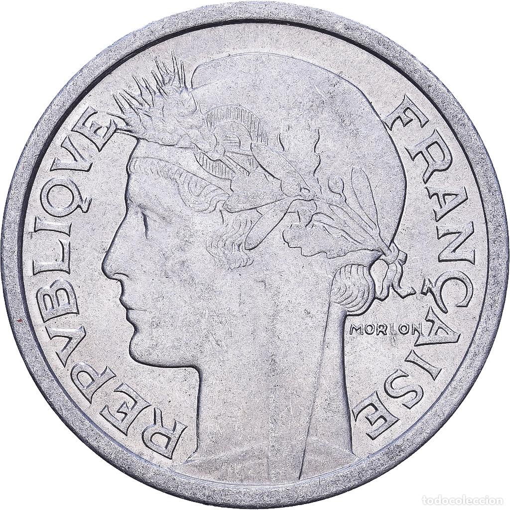 Monedas antiguas de Europa: [#228635] Francia, Franc, Morlon, 1957, Beaumont - Le Roger, Aluminio, MBC, KM:885a.2