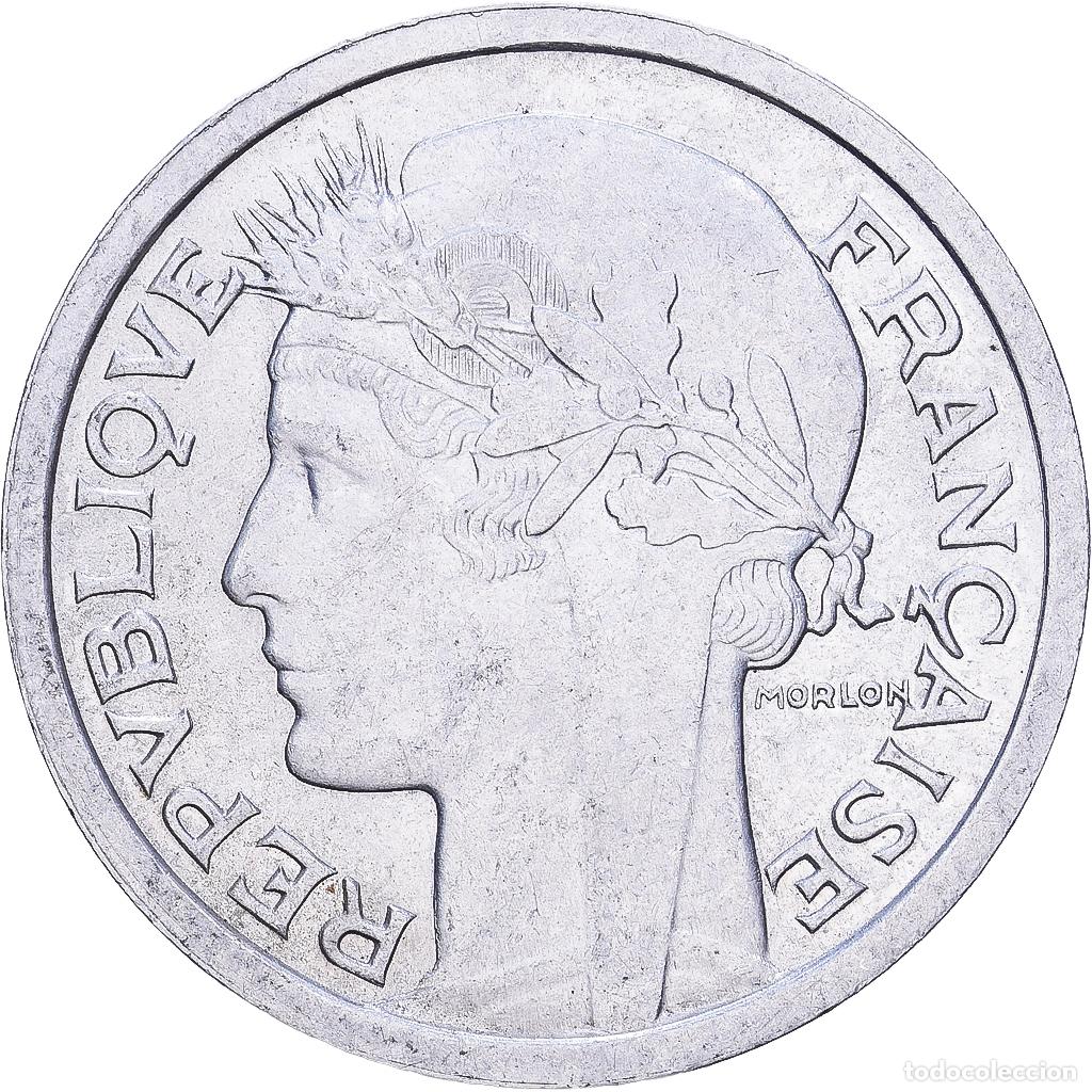 Monedas antiguas de Europa: [#228648] Francia, Franc, Morlon, 1949, Beaumont - Le Roger, Aluminio, MBC, KM:885a.2