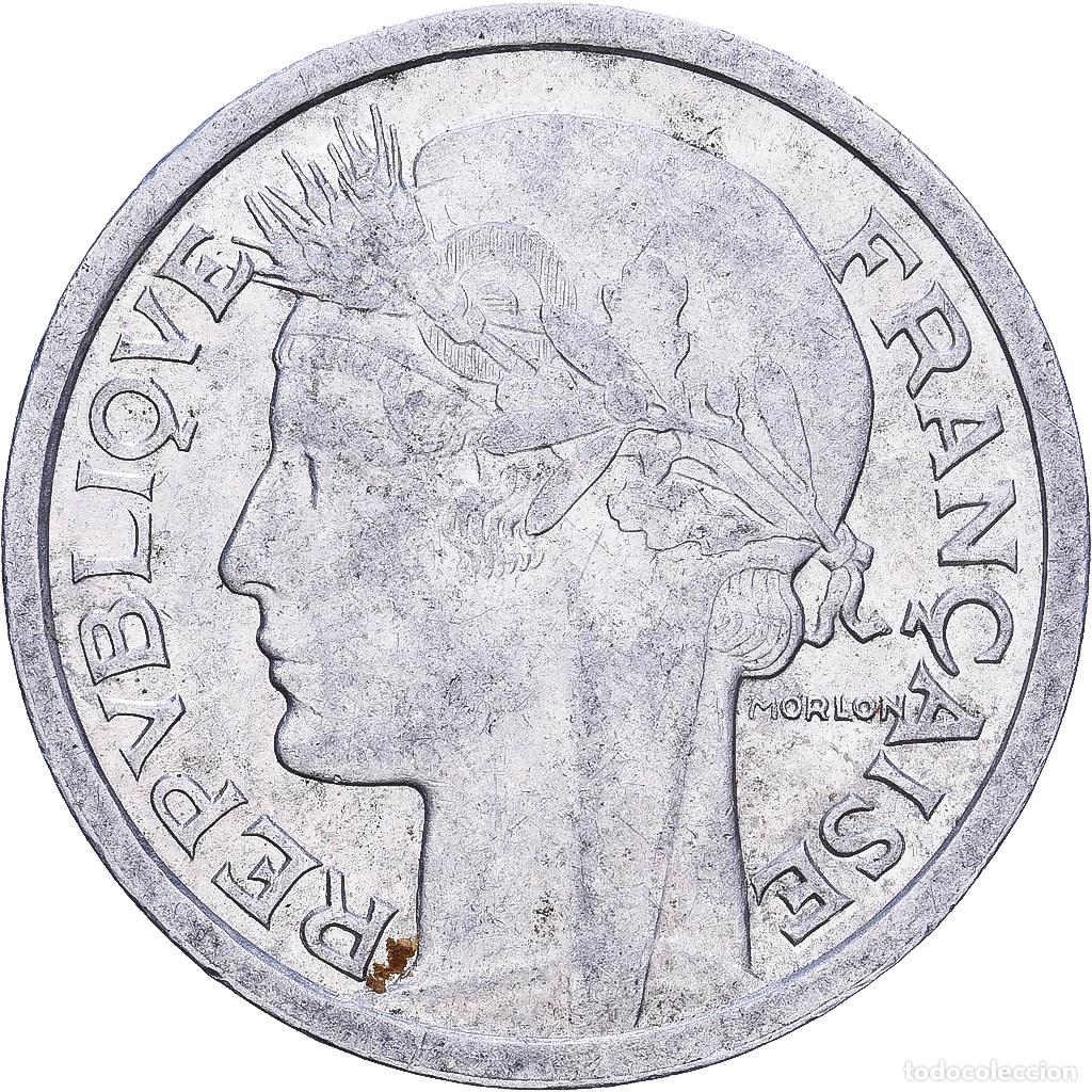 Monedas antiguas de Europa: [#228647] Francia, Franc, Morlon, 1946, Beaumont - Le Roger, Aluminio, MBC, KM:885a.2