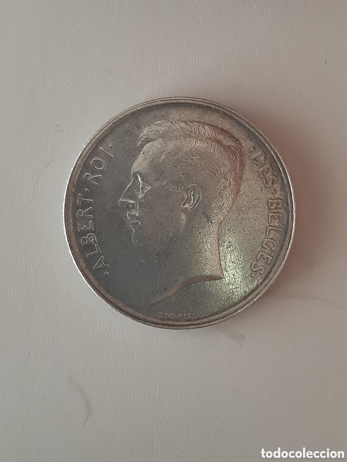 Monedas antiguas de Europa: BELGICA 2 FRANCOS 1912 PLATA