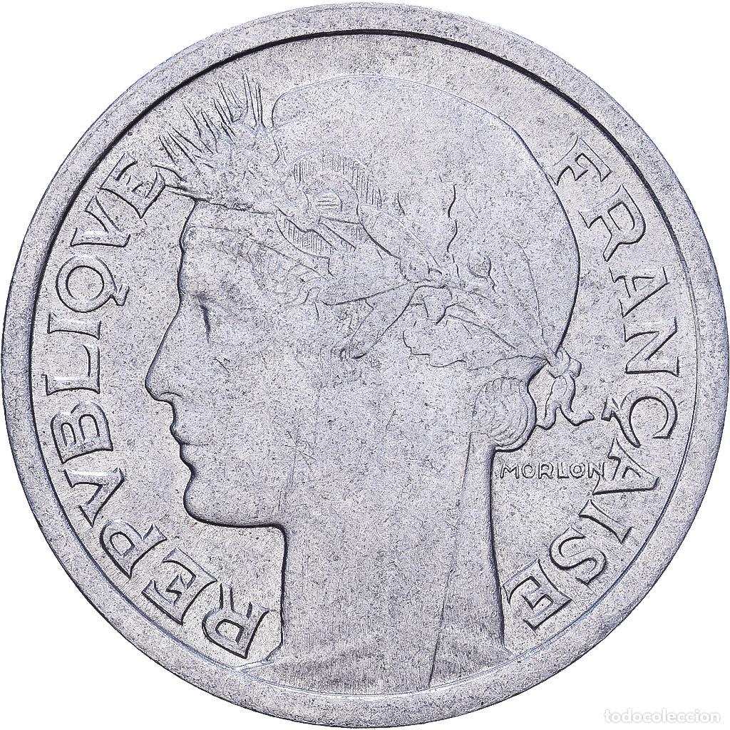 Monedas antiguas de Europa: [#228658] Francia, Franc, Morlon, 1948, Beaumont - Le Roger, Aluminio, MBC, KM:885a.2
