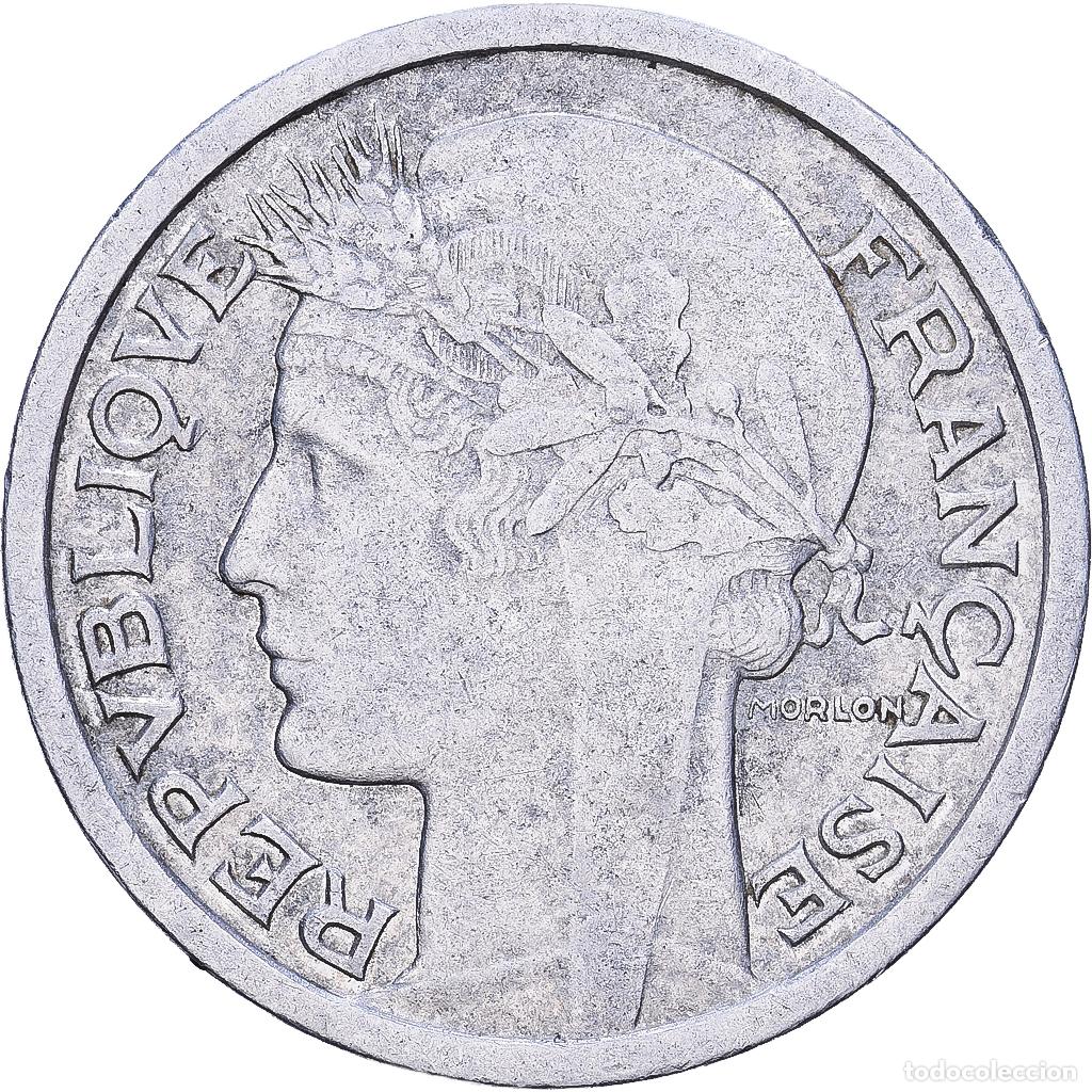Monedas antiguas de Europa: [#228662] Francia, Franc, Morlon, 1958, Beaumont - Le Roger, Aluminio, MBC, KM:885a.2