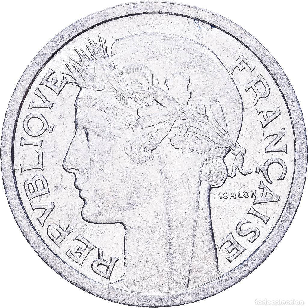 Monedas antiguas de Europa: [#228660] Francia, Franc, Morlon, 1957, Aluminio, MBC+, KM:885a.1