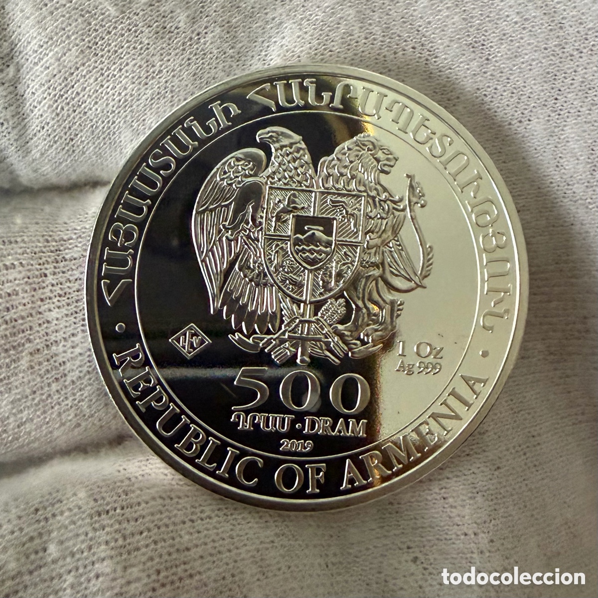Monedas antiguas de Europa: Moneda Plata 1 oz Arca de Noe Armenia 2019 SC