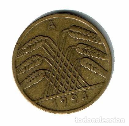 Monedas antiguas de Europa: ALEMANIA 10 PFENNIG 1924 A -