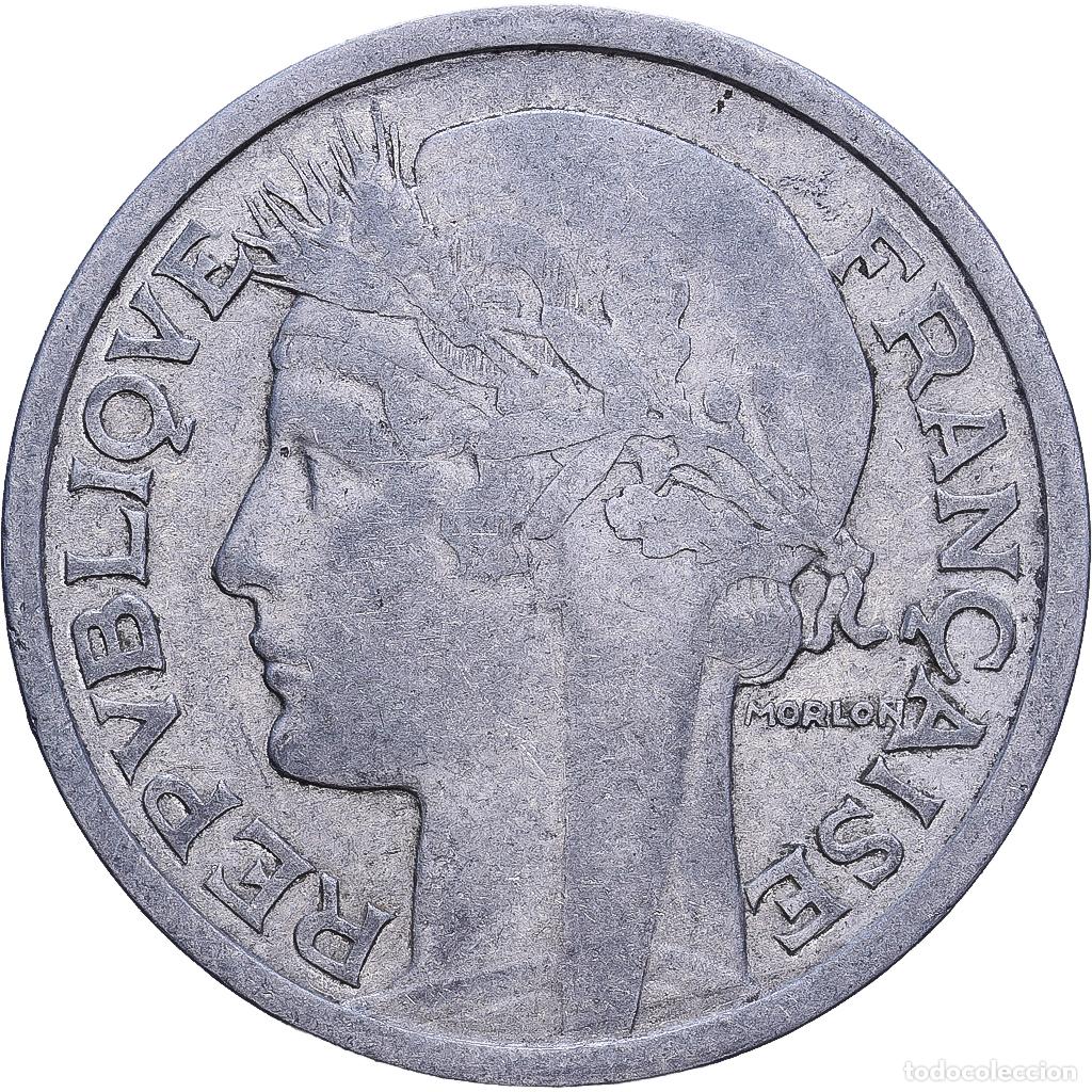 Monedas antiguas de Europa: [#228724] Francia, 2 Francs, Morlon, 1946, Aluminio, MBC, KM:886a.1