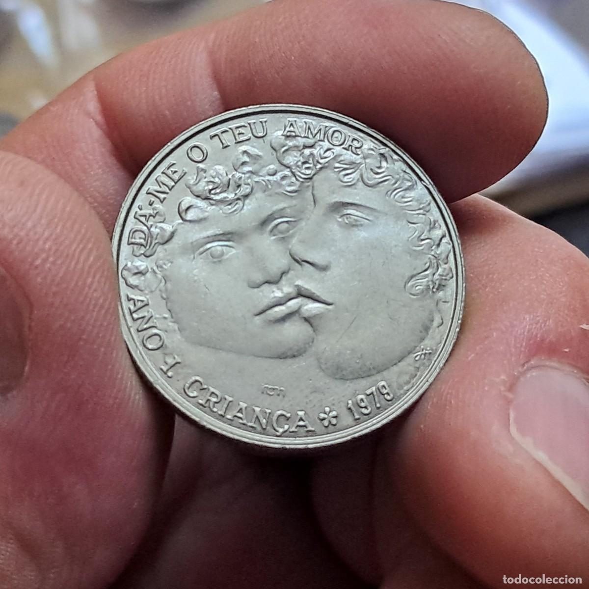 Monedas antiguas de Europa: MONEDA DE PORTUGAL 25 ESCUDOS ND (1985) AU, (A&ntilde;o Internacional del Ni&ntilde;o) KM# 609, Gomes# R 60.