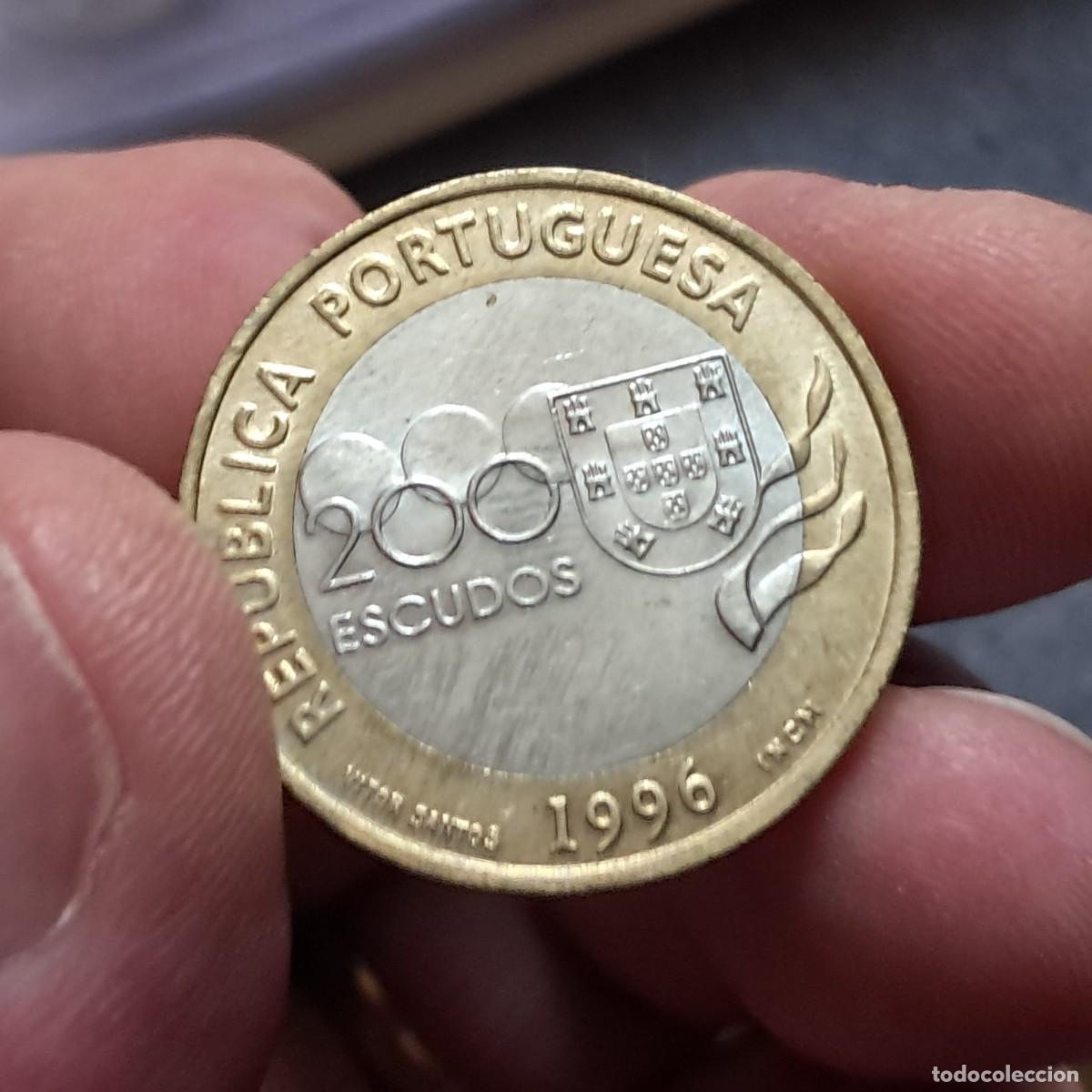 Monedas antiguas de Europa: MONEDA DE PORTUGAL 200 ESCUDOS 1996 INCM AU, (Juegos Ol&iacute;mpicos) KM# 687, Gomes# R 96.01, N# 10380.