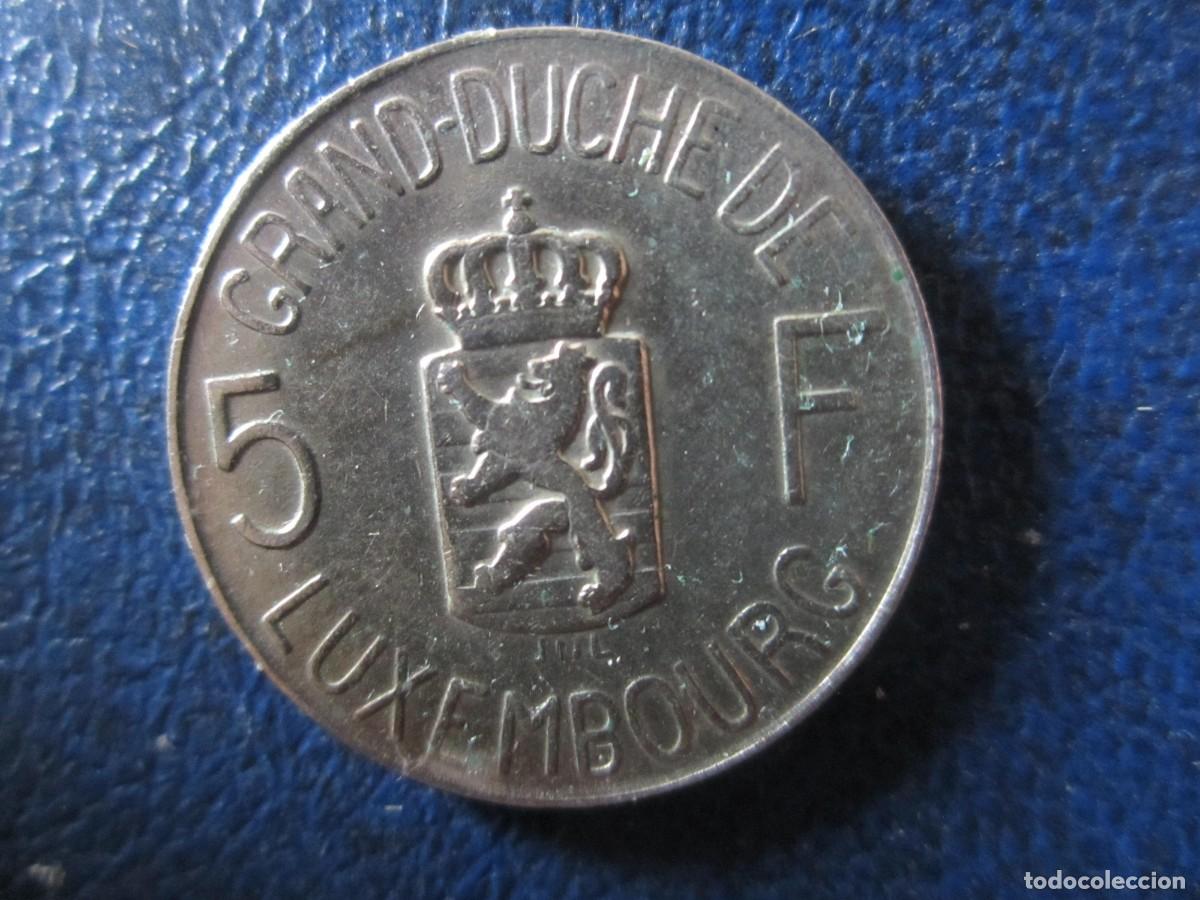 Old Coins of Europe: Luxemburgo 5 Francos 1962