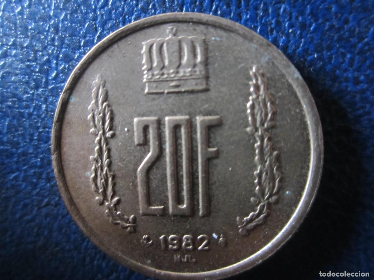 Monedas antiguas de Europa: Luxemburgo 20 Francos 1982