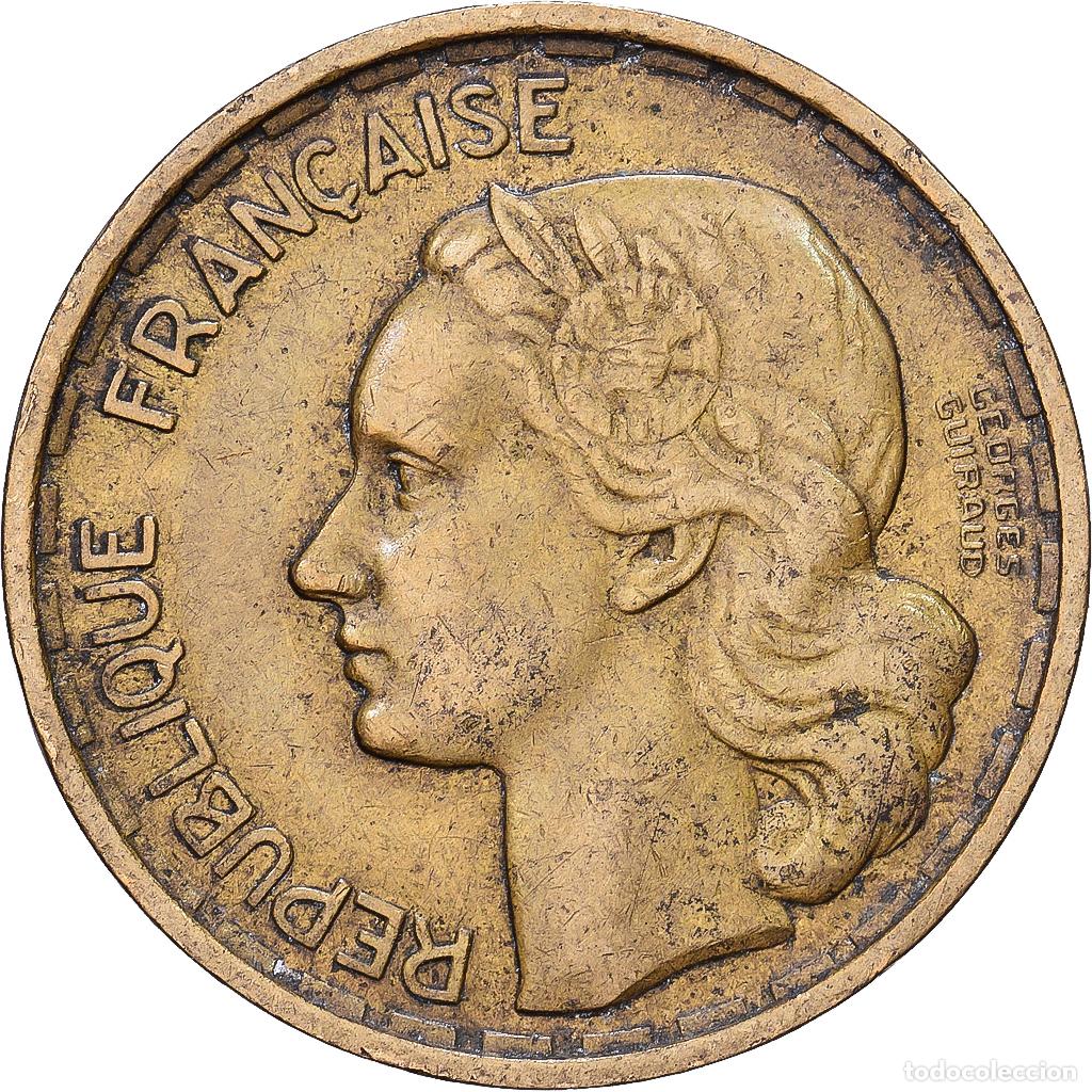 Monedas antiguas de Europa: [#1552081] Francia, 20 Francs, Guiraud, 1950, Beaumont - Le Roger, 3 faucilles, Aluminio -