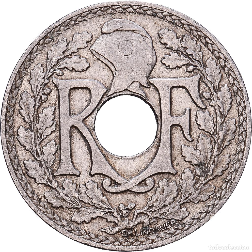 Monedas antiguas de Europa: [#1552078] Francia, 25 Centimes, Lindauer, 1915, Paris, N&iacute;quel, MBC, Gadoury:379, KM:867