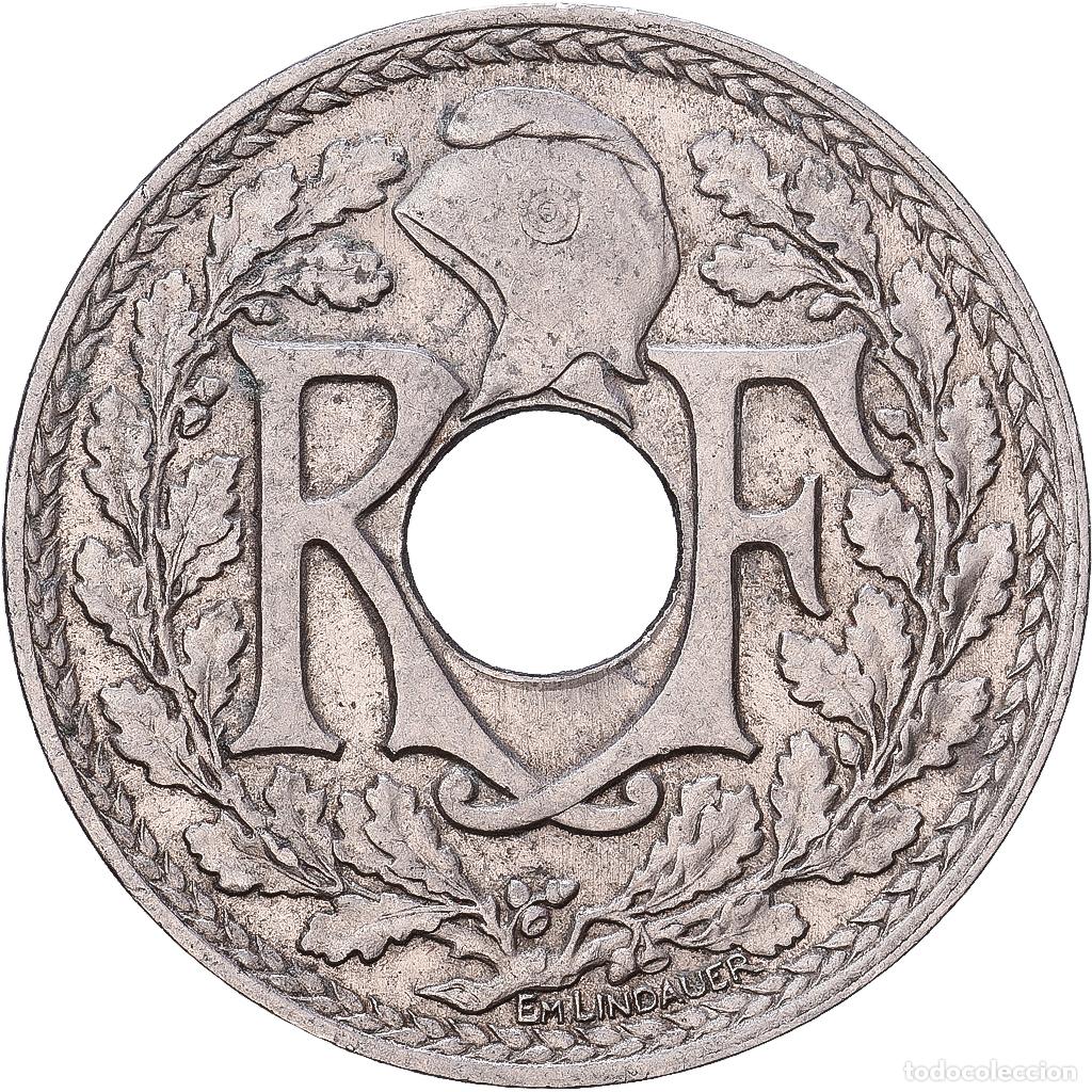 Monedas antiguas de Europa: [#1552077] Francia, 25 Centimes, Lindauer, 1914, Paris, N&iacute;quel, MBC, Gadoury:379, KM:867