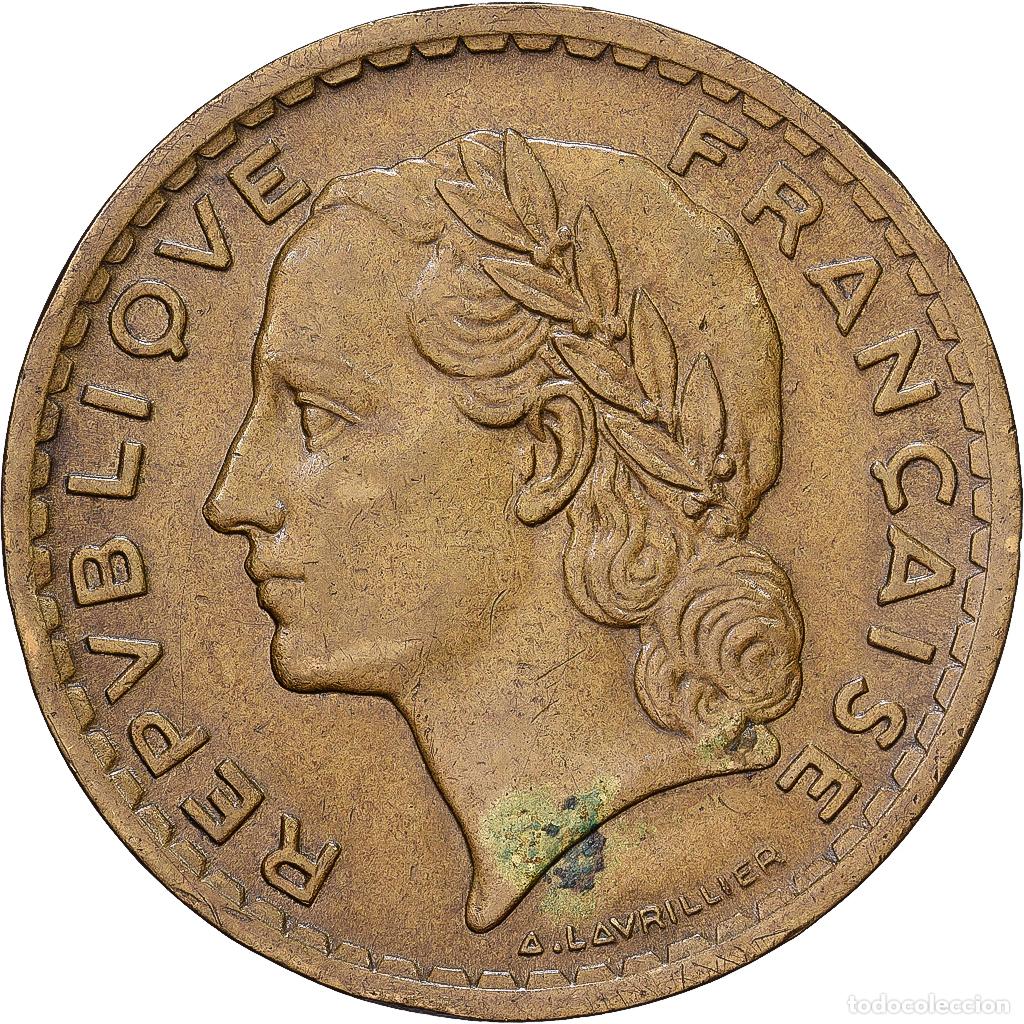Monedas antiguas de Europa: [#1552083] Francia, 5 Francs, Lavrillier, 1940, Paris, Aluminio - bronce, MBC+, KM:888a.1