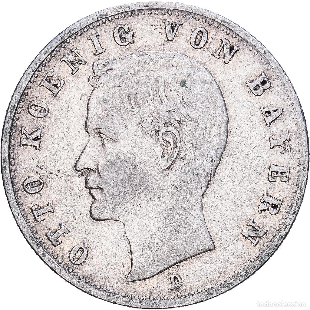 Monedas antiguas de Europa: [#1552096] Estados alemanes, BAVARIA, Otto, 2 Mark, 1902, Munich, Plata, MBC, KM:913