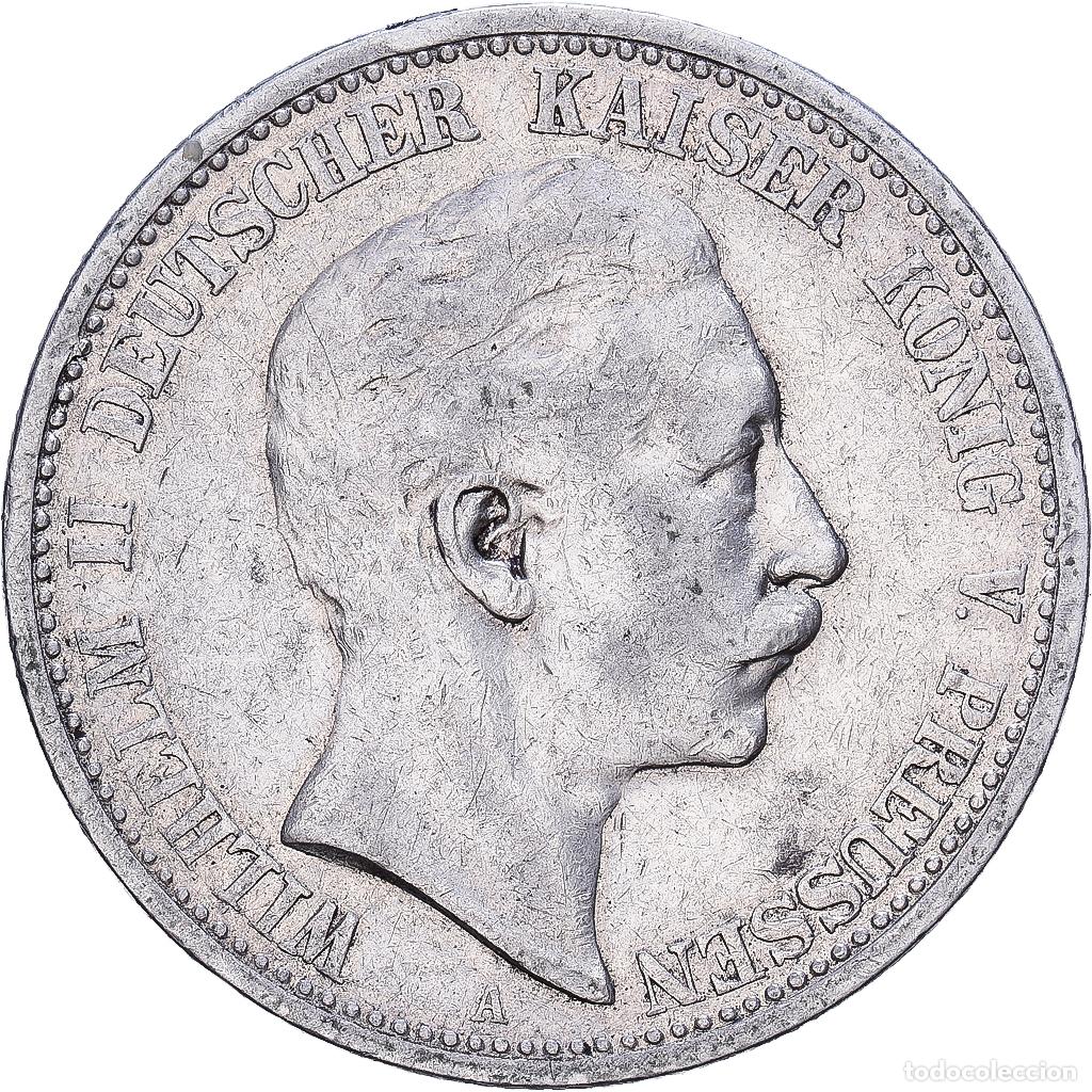 Monedas antiguas de Europa: [#1552100] Estados alemanes, PRUSSIA, Wilhelm II, 2 Mark, 1904, Berlin, Plata, MBC, KM:522