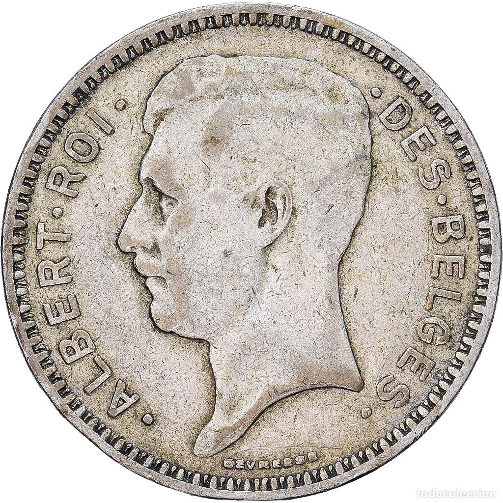Monedas antiguas de Europa: [#1552103] B&eacute;lgica, Albert I, 20 Francs, 20 Frank, 1934, Brussels, Tranche A, Plata, MBC