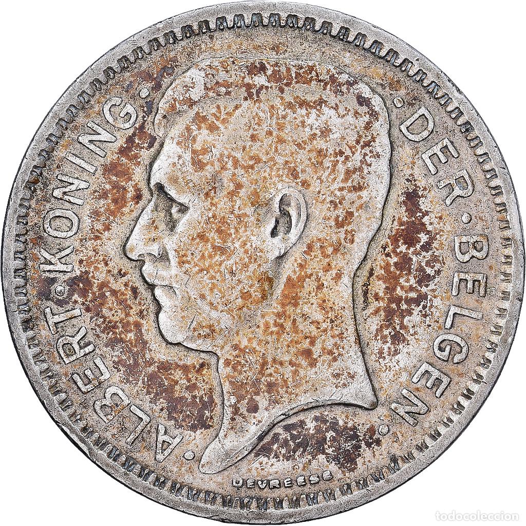 Monedas antiguas de Europa: [#1552104] B&eacute;lgica, Albert I, 20 Francs, 20 Frank, 1933, Brussels, Tranche A, Plata, MBC