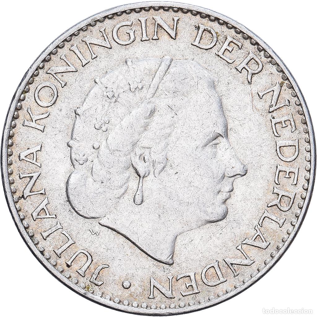 Monedas antiguas de Europa: [#1552108] Pa&iacute;ses Bajos, Juliana, Gulden, 1958, Plata, MBC+, KM:184