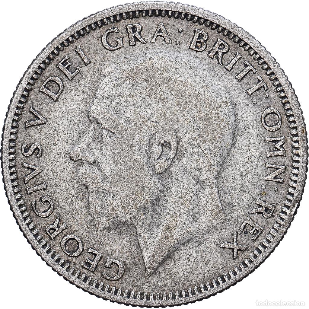 Monedas antiguas de Europa: [#1552112] Gran Breta&ntilde;a, George V, 6 Pence, 1929, Plata, BC+, KM:832