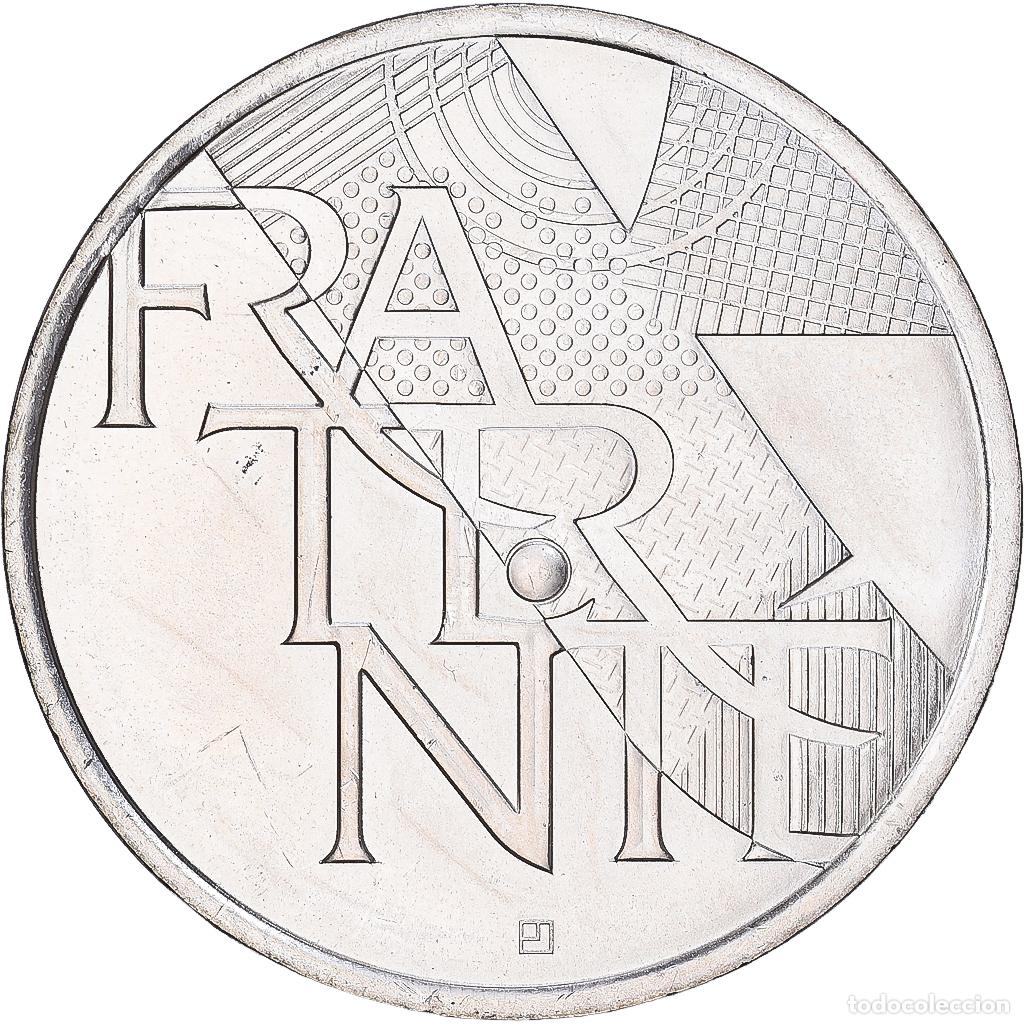 Monedas antiguas de Europa: [#1546352] Francia, 5 Euro, Fraternit&eacute;, 2013, MDP, Vell&oacute;n, SC