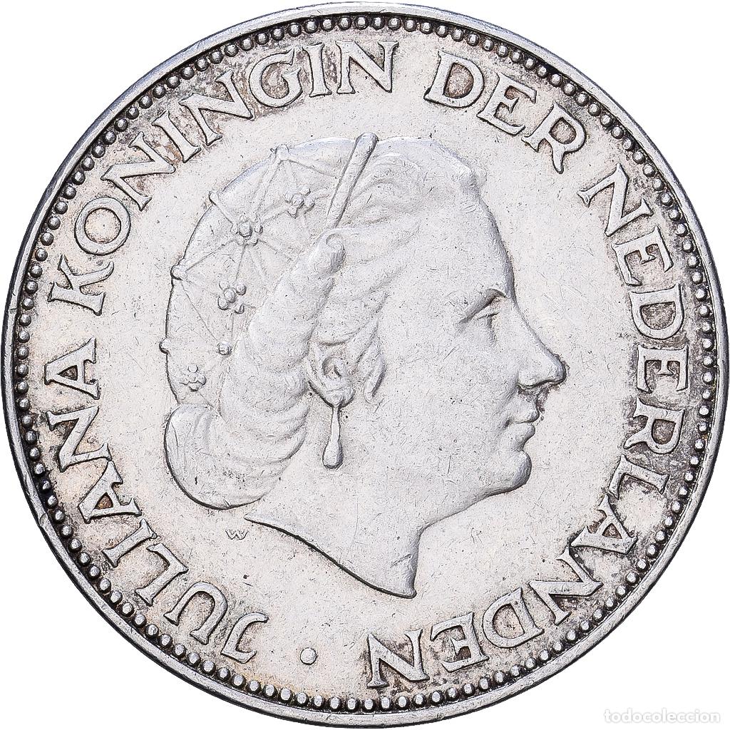 Monedas antiguas de Europa: [#1552140] Pa&iacute;ses Bajos, Juliana, 2-1/2 Gulden, 1961, Plata, MBC+, KM:185