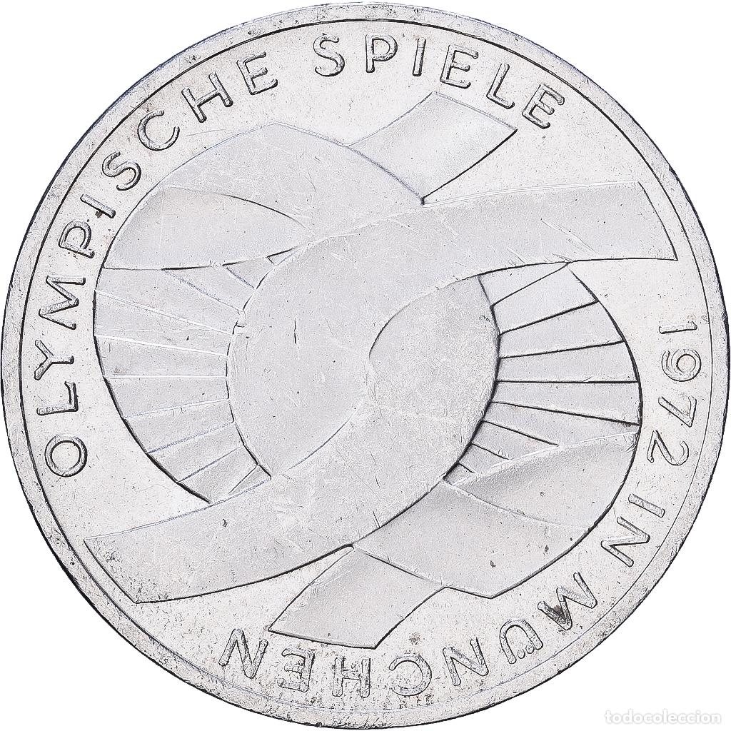 Monedas antiguas de Europa: [#1552144] ALEMANIA - REP&Uacute;BLICA FEDERAL, 10 Mark, 1972, Hambourg, Plata, EBC, KM:131