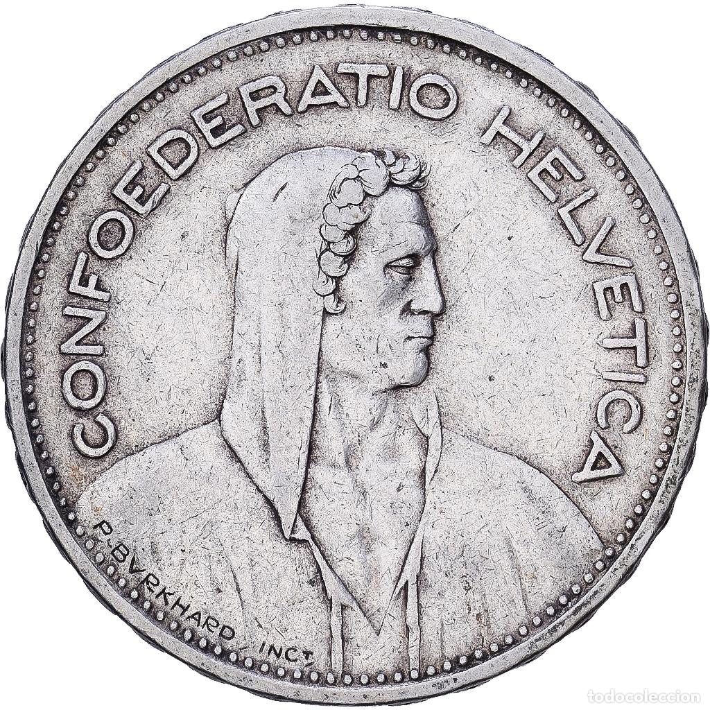 Monedas antiguas de Europa: [#1552141] Suiza, 5 Francs, 1932, Bern, Plata, MBC, KM:40