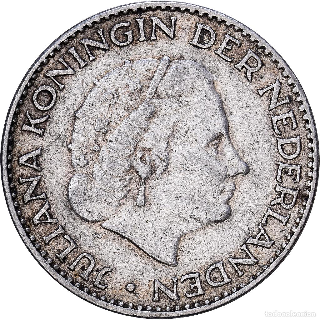 Monedas antiguas de Europa: [#1552148] Pa&iacute;ses Bajos, Juliana, Gulden, 1957, Plata, MBC, KM:184