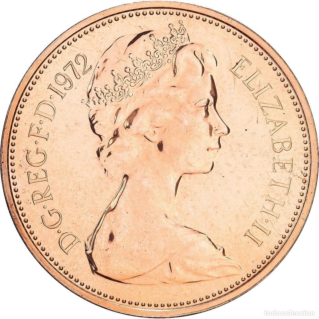 Monedas antiguas de Europa: [#1552158] Gran Breta&ntilde;a, Elizabeth II, 2 New Pence, 1972, BU, Bronce, FDC, KM:916