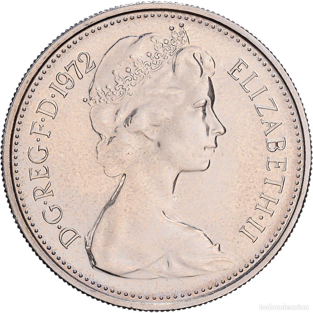 Monedas antiguas de Europa: [#1552159] Gran Breta&ntilde;a, Elizabeth II, 5 New Pence, 1972, BU, Cobre - n&iacute;quel, FDC, KM:911