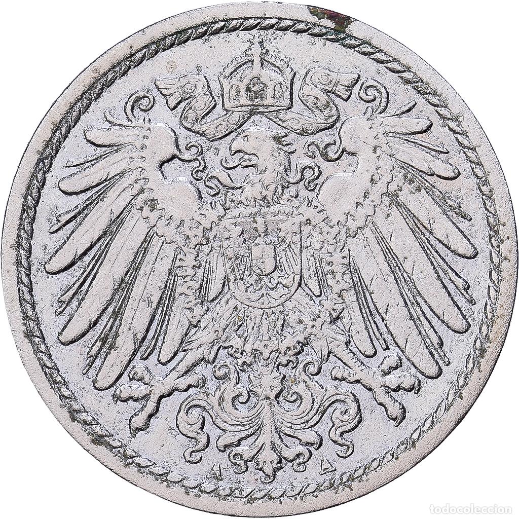 Monedas antiguas de Europa: [#1552189] ALEMANIA - IMPERIO, Wilhelm II, 5 Pfennig, 1911, Berlin, Cobre - n&iacute;quel, MBC