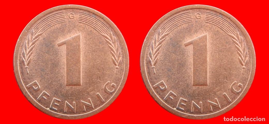 Monedas antiguas de Europa: 1 PFENNIG 1992-G BRD ALEMANIA-154999