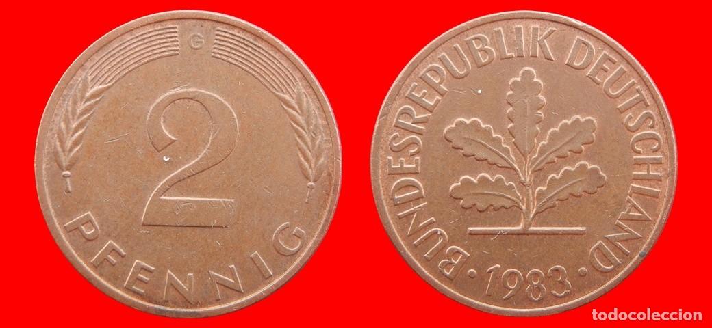 Monedas antiguas de Europa: 2 PFENNIG 1983-G BRD ALEMANIA-155014