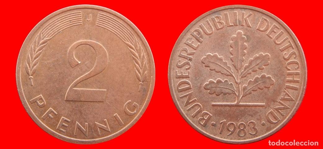 Monedas antiguas de Europa: 2 PFENNIG 1983-J BRD ALEMANIA-155015