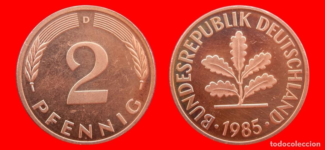 Monedas antiguas de Europa: 2 PFENNIG 1985-D BRD ALEMANIA-155017