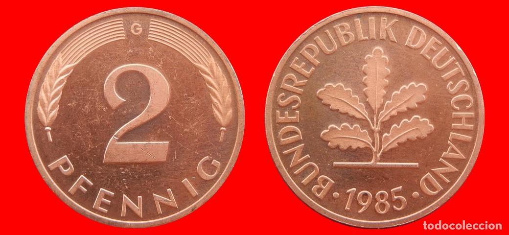 Monedas antiguas de Europa: 2 PFENNIG 1985-G BRD ALEMANIA-155019