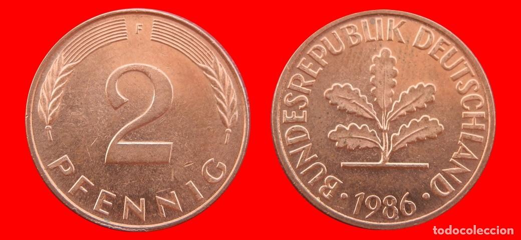 Monedas antiguas de Europa: 2 PFENNIG 1986-F BRD ALEMANIA-155022