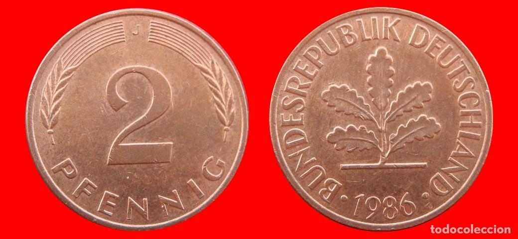 Monedas antiguas de Europa: 2 PFENNIG 1986-J BRD ALEMANIA-155024