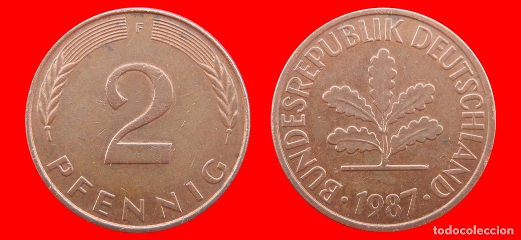 Monedas antiguas de Europa: 2 PFENNIG 1987-F BRD ALEMANIA-155025